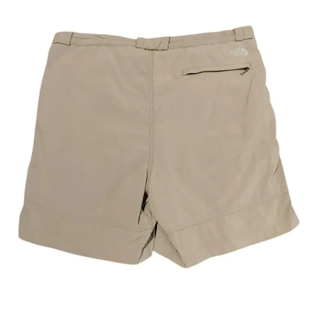 The North Face Outdoor Trail Performance Chino Shorts Pleated Beige Mens Medium